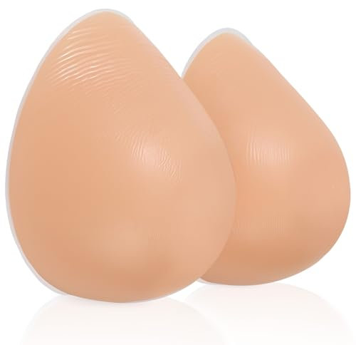 Vollence Faux seins en silicone pour , nude, A