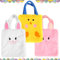 3 Stück Osterhasen Taschen,Plüsch Ostern Mitbringsel Taschen,Geschenktüten Ostern,Ostertüten Zum Befüllen,Osterkörbchen Mit Henkel,Ostereiersuche,Für Kinder Party Dekoration Geschenken Partyzubehör