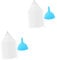 JECOMPRIS 2 Sätze 3d Drucker Zubehör Silikontrichter Harzfilter Dlp Sla Drucker Zubehör Plattform Filterpapier Malen Sla-filamentfilter Lichtempfindliches Papiersieb Kieselgel 100 Stück * 2