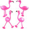 Aufblasbarer Flamingo – 55CM Flamingo Aufblasbar Spielzeug Party Zubehör– Wasserspielzeug Badespielzeug für Sommer Spaß, Garten, Strand und Poolparty (4 Stück)