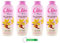 4x Cleo Bagnodoccia Duschgel mit Vanilleblüten und Sheabutter - Weiche, Glatte und Samtige Haut - Körperreiniger 750ml + Beni Culinari Kostenloser Schlüsselanhänger