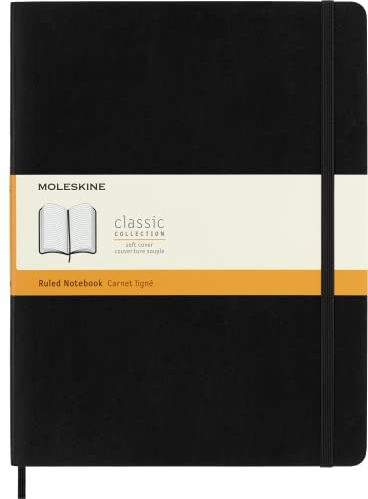 Moleskine Notizbuch, Xlarge, Liniert, Soft Cover, Schwarz