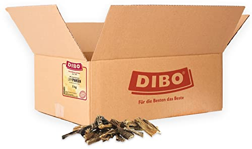 DIBO Lammpansen, 5kg-Beutel, der kleine Naturkau-Snack oder Leckerli für Zwischendurch, Hundefutter, Qualitätskauartikel ohne Chemie
