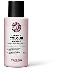 Maria Nila - Luminous Colour Shampoo, 100 ml - Glanzverleihendes Shampoo für coloriertes Haar - Mit Granatapfelextrakt & Colour Guard Complex - Stärkt das Haar - Vegan & Tierfreundlich - Reisegröße