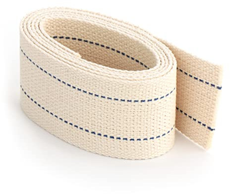 NKlaus 5 mètres 42mm 100% Coton Naturel Mèche Plate à torons Mèche Lanterne pour brûleur à mazout avec pétrole purifié 1304