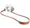 CANPIS CP005 Sangle de cou en cuir véritable pour appareil photo reflex numérique Nikon Canon Sony Pentax Leica Olympus Fuji Marron