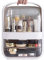 3-Tier Makeup Organiser Storage w/ 2 Drawers & Dustproof Cover Cosmetic Organisers Box for Countertop Bathroom Vanity, Large Capacity Skincare Beauty Jewelry Organiser Case Desk Storage Container