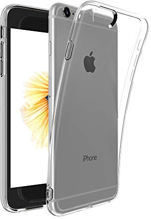 Captor Cover Trasparente per iPhone 6 Plus / 6S Plus, Custodia TPU in Silicone Flessibile Morbida e Sottile, Protezione Fotocamera di Alta Qualità con Bordo Rialzato per Schermo e Fotocamera
