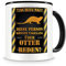 Samunshi® Otter Tasse mit Spruch Geschenk für Männer Frauen Kaffeetasse groß Lustige Tassen zum Geburtstag schwarz 300ml