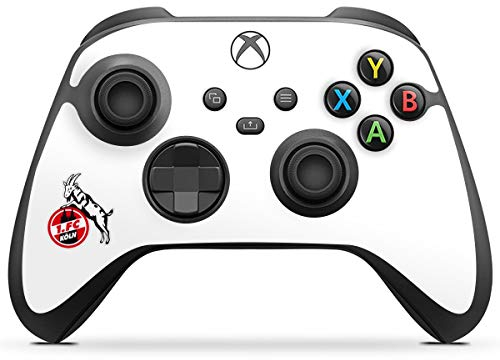 DeinDesign Skin kompatibel mit Microsoft Xbox Series X Controller Folie Sticker 1. FC Köln Offizielles Lizenzprodukt Wappen