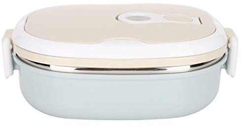 Thermo Lunchbox, 304 Edelstahl-Lunchbox, Thermo Essensbehälter Mehrschichtige Lebensmittelbehälter mit Wärmedämmung, Thermo Speisebehälter für Kinder Erwachsene Camping Picknick Reisen (1 Layer),
