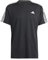 adidas Herren Train Essentials 3-Stripes Training Tee, Black/White, XS