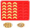 Silikon-Kuchenform Eiskonfekt 30 Löcher pralinenform Wiederverwendbar Backform Vanillekipferl-Backblech Temperaturbeständig für Kuchen Dessert Schokolade Pralinen Parfait Mousses Kuchen Rot