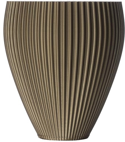 3D Vase Orchideentopf/Übertopf/Kräutertopf Giulia Standard | nachhaltig | wasserdicht (Gold)