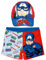 Avengers Boys' Swim Trunks + Avengers Iron Man and Captain America Cap | Marvel Swim Trunks and Cap Pack | Avengers Boxer Shorts for Beach or Pool + Children's Cap, red, 6 Years