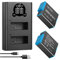 ENEGON Hero 12 11 10 9 Battery 1800mAh 2 Pack Rechargeable Li-Ion Battery and Dual Smart LCD Port Charger for Gopro Hero 12 11 10 9 Black Action Camera Battery Chargers