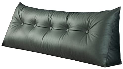 Dreieckiges Kopfteil-Keilkissen, großes Polster, Kopfteil, Rückenlehne, Positionierungsunterstützung, Lesekissen, Nachttisch-Wurfkissen für Tagesbett, mit abnehmbarem Bezug (Farbe: B, Größe: