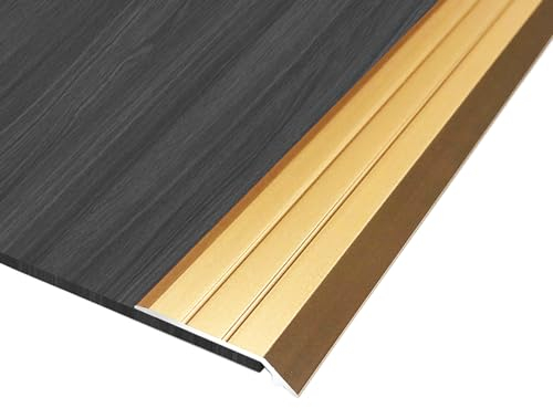 ZZLQIAN Seuil de Porte Barre | 2 pièces 90 x 3cm | profil d'adaptation | Rail de transition Sol | Baguette recouvrement Alu anodisé | Barre de finition | compensation de hauteur de 3-5mm