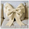 GreatRise Lazos grandes gigantes lazos de Navidad, lazo decorativo, lazo de regalo colgante, lazo de coche para árbol de Navidad, chimenea, casa, puerta, boda, fiesta, decoración, color blanco leche,