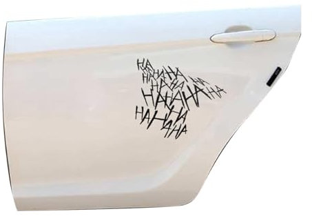 Calcomanía De Parabrisas De Coche - Pegatinas De Decoración Del Hogar Para Muebles | Calcomanía De Coche Joker Creativo Hahaha | Adhesivo Y Calcomanías | Decoración Del Hogar Para Ventanas, Paredes,