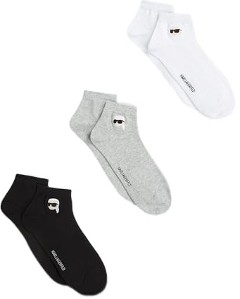 KARL LAGERFELD Herren Ikon Sneaker Sock (3 Pack)