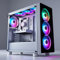 ASC TECHNOLOGY Gaming PC Tower, i7-3770 3.90GHz, 16GB RAM, RTX 3050 6GB, 256GB SSD + 1TB HDD, 500W 80+ PSU, White 6 Fan RGB Case, WiFi, Windows 11 – High Performance Gaming Setup