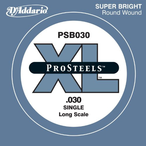 D'Addario .030 ProSteels Long Scale Single String for Bass Guitar