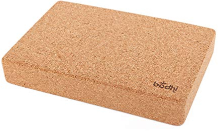 Bodhi Yoga Kork Block flach | Nachhaltiger & Langlebiger Schulterstandblock (1 Stk.) | Natürliches Yogazubehör | 305 x 205 x 50 mm | Umweltfreundlich & Hygienisch