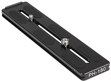 Sirui PH-180 Cambio Rápido Placa de Repuesto para SIRUI PH de 20 Gimbal Cabeza Negro