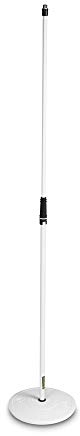 Gravity MS 23 W - Asta microfonica dritta con base tonda bianco