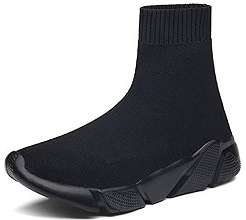 NEWCOLOR Unisex Mode Slip auf hohem Schnitt Walking Trainer Komfort Paar Loafer Schuhe Stricken Fitness-Studio Lauf Turnschuhe