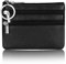 Fueerton Femmes en Cuir véritable Portefeuille Porte-Monnaie (Noir)