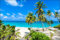 Muralo Fototapete Strand 300 x 450 cm Vlies Tapete Wandtapete Ozean Himmel Palmen Wohnzimmer Schlafzimmer Moderne Wandbilder XXL Natur Panorama Wasser Wand Dekoration