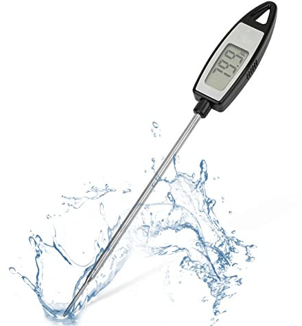 Digitale Bratenthermometer, Küche Kochen Fleisch BBQ Termometer Einstichthermometer Edelstahl Lange Sonde Grillthermometer für Braten Kochen Grillen
