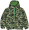 Popgear Minecraft AOP Camo Logo Puffer Jacket, Kids, 4-14 Years, Green, Official Merchandise