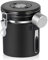 Coffee Canister Airtight Stainless Steel Coffee Canister for 400g Coffee Beans with Date Tracker, CO2 Release Valve and 1 Coffee Powder Measuring Spoon