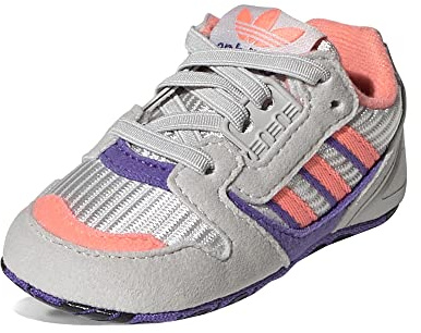 adidas Jungen Unisex Kinder Zx 8000 Crib Sneaker, Grey One Acid Red Purple Rush, 18 EU