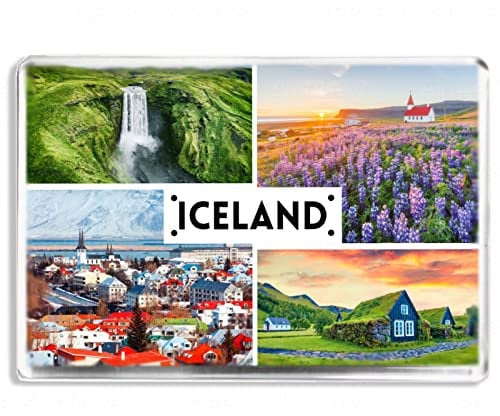 Iceland - Europe - Souvenir Tourist Fridge Magnet - Novelty Keepsake Gift