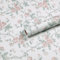 Hode Papier Peint Adhesif Mural Roses Motif, Vintage Decoratif Adhesif pour Meuble Fleuri 40X300cm, Vinyle Papier Peint Autocollant Imperméable pour Armoires Murs Salon Chambre