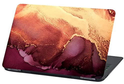 Laptop Folie Cover Abstrakt Klebefolie Notebook Aufkleber Schutzhülle selbstklebend Vinyl Skin Sticker (LP78 Marmor Bordeaux, 17 Zoll)