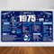Großes Blau Silber 50. Geburtstag Banner Hintergrund Dekoration für Männer, Marineblau 50. Geburtstag zurück in 1973 Geburtstag Banner Party Supplies, Happy 50 Years Old Birthday Foto Hintergrund für