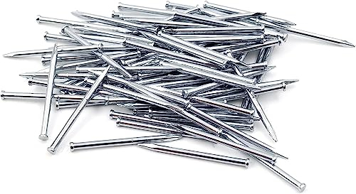 Design61 100x Stahlstifte Stahlnägel Sockelleistenstifte Nagel 1,4 x 20 mm Flachkopf Senkkopf VERZINKT