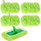 4 Piezas Recambios de Mopa de Microfibra Compatible con Swiffer, Fregona Microfibra Recambio Mopa Pads Lavables y Reutilizables, Almohadillas Toallitas Húmedas para Limpieza de Pisos Azulejos