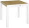 Outsunny Gartentisch, Ausziehbarer Esstisch für Garten, Terrassentisch für 6 Personen Balkontisch mit Holzoptik, Aluminium, Weiß, 80/160 x 80 x 75 cm