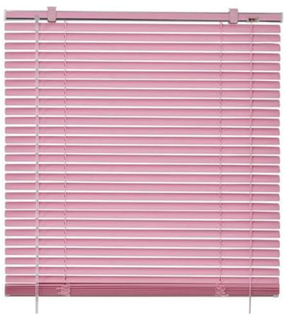 Aluminium Jalousien Für Fenster Jalousie 45/50/60/70/80/90/115/120cm,Horizontale Jalousette Rosa,Verdunkelungs Jalousetten,25mm Lamellen Vorhänge,Für Bad Küche Schlafzimmer,W×H-60×120cm(24*47in)