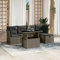 Amorsee Loungemöbel Balkon Lounge Verstellbare Tischplatte Balkon Sofa Rattan Gartensofa Gartenlounge Klein Ecklounge Lounge Möbel Outdoor Gartenmöbel Ecksofa Balkonmöbel Balkonsofa L Form