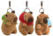 Neikafan 3 Pièces Porte Cles Kawaii Capybara en Peluche Jouet Capybara Keychain, Porte-clés Kawaii Capybara Keychain en Peluche pour les Enfants Porte-clés en Peluche Capybara