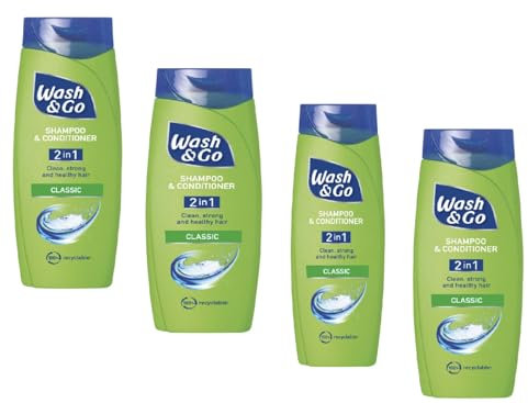Wash & Go 2 In 1 Universal Shampoo Conditioner 200Ml (4 pack) | Ideaonic