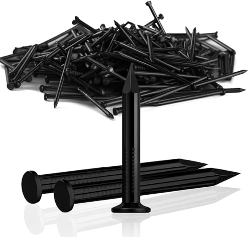 Jyvex 150 Stück Stahlnägel 25mm Schwarz Betonnägel