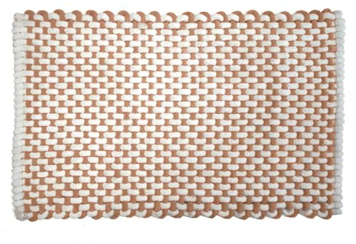 Douceur d'Intérieur, Badteppich Rafael Terracotta, Baumwolle/Polyester, Chenille, 50 x 80 cm